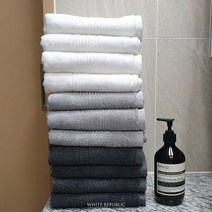 [화이트리퍼블릭] 돌체스터 코튼 호텔타올 220g Dorchester Hand Towel (5P-49 000 /11p-99 000), 5p_화이트
