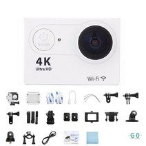 액션캠 바디캠 소형 유튜브 브이로그 카메라 자전거 블랙박스 HD 4k, White, 32G Card