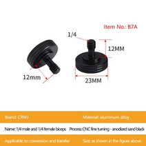 삼각대 플레이트 퀵릴리즈 퀵슈 1/4 "3/8" 수나사 마운트 어댑터 삼각대 플레이트 카메라 플래, 01 A