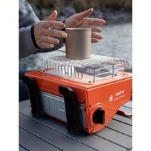 반사식난로 토요토미 팬히터 등유 미니 캠핑, 블랙