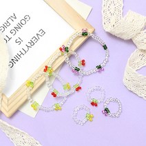 체리팜 비즈 팔찌 + 반지 세트