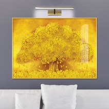 보고아트 금전수 금나무 황금 돈나무 그림 풍수 인테리어 액자, [1번] 황금나무 와이드 금배경 가로