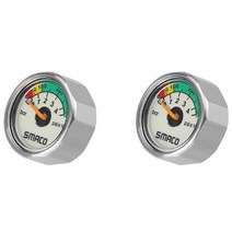 스쿠버 산소통 SMACOM10 다이빙 장비 스쿠버 포니 보틀 미니 산소 실린더 압력 게이지 2 개, [01] silver, 01 silver