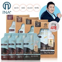 더나플러스 새치염색제 27g x 4ea 4종 택1, 흑색 4ea