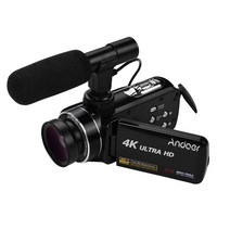 Andoer 4K 핸드헬드 DV 전문 디지털 비디오 카메라 CMOS 센서 캠코더, Set 2