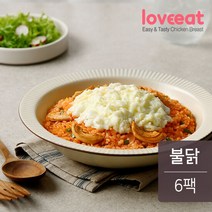 [랭킹닭컴] 러브잇 닭가슴살 곤약 눈꽃덮밥 불닭 200gx6팩, 단품