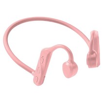 GHSHOP Bluetooth 5.0 골전도 헤드폰 운동용 Hi-Fi 사운드 스포츠 헤드셋, 포장 크기 6.69x4.25x0.67inch, 플라스틱, 분홍