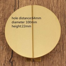 캐비닛 손잡이 및 손잡이 서랍 가구 찬장 옷장 손잡이 책 캐비닛 문 당김 1 세트, hole 64mm 1pair