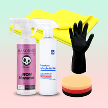 매스코닉 아이언 몬스터 철분 분진 제거제 휠 녹 낙진 제거 자동차 휠 청소 크리너 세정제, 04 도장 세정 코팅 세트
