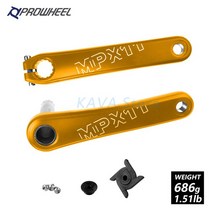 자전거부품 자전거 기어 크랭크 PROWHEEL MPX11 MTB GXP 크랭크 170mm 산악 자전거 셋 브래킷 시마노 SRAM, 09 Golden 170mm