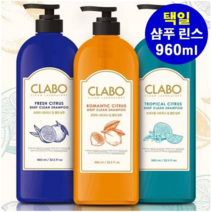 애경 ClABO 클라보 시트러스 샴푸 린스 960ml 택일 +여행용샴푸, 트로피칼 샴푸1