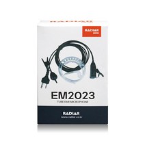 잘텍 LKD-730용 라디아 EM2023 경호 이어마이크 D타입 무전기 튜브형 이어폰 무전기이어폰 이니어 리시버 / 투명튜브 포함 / 무통증