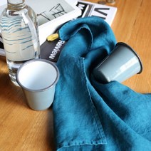 [바보사랑] 리노에리나 소프트마농 리투아니아 린넨 식탁매트 썸머블루[무드앙코르], 상세 설명 참조, 색상선택:웨일블루