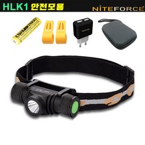 HLK1 안전모세트 LED헤드랜턴 충전식 소형 CREE XML2 U3 IP65 고정클립