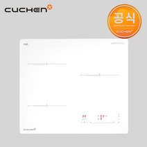 쿠첸 화이트 3구 인덕션 IH 전기렌지/전기레인지 CIR-O2IH33FLBIB (빌트인/프리스탠딩)(설치무료), 빌트인