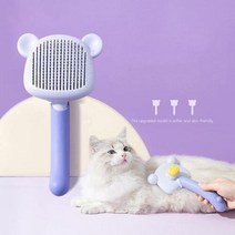 코포강아지 고양이 죽은털 제거 원터치 브러쉬, 초록이