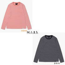 네파 여성 라이프스타일 CP 스트라이프 티셔츠 블랙 7I25340-199