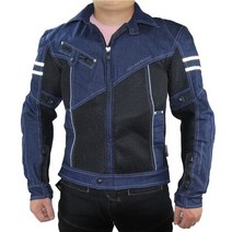 클래식 Komine JK-006 오토바이 자켓 레이싱 자켓 오프로드 자켓 및 오토바이, XXXL, 파란색