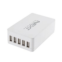 이지넷유비쿼터스 6500mA USB 5포트 멀티 고속 충전기 NEXT-05AC, 1개