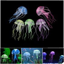 해파리 모형 수족관 어항 인공 수조 장식 인테리어 데코레이션, 오렌지 BL03499