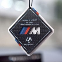 BMW 50주년기념 실내 룸밀러 걸이형 차량용 방향제, 꽃 노트