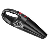 FWT 휴대용 진공 청소기 USB 충전식 진공 청소기 5000Pa, 340x110mm, ABS, 블랙