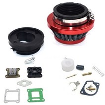 오토바이 기화기 사륜 바이크 air filter 2 roke for pocket bike 47cc 49cc 엔진 carb carburetor mini quad atv 먼지 go, p