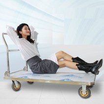 스텐 스테인리스 대차 엘카 핸드카 구루마 밀차, 1개, #1