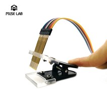 2.0mm 핀 피치 PCB 클램프 고정 장치 금도금 포고 3P 4P 5P 6P 7P 8P 9P 10P 프로브 클립 도구 프로그램, 08 2.0mm 1x10Pin, 한개옵션1