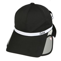 링스골프 여성 리본 배색 슬라이더 캡 모자 L21B1CP652, 화이트