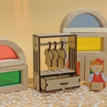 이음레이저공방 행거 우드 미니어처 가구 만들기 DIY 키트