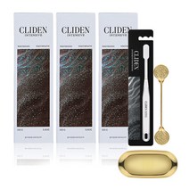 LG생활건강 신개념 미백치약 클라이덴 인텐시브 화이트닝 치약100g 3개+미백칫솔1입+골드트레이+스퀴저 좋은 치아 이빨 케어 구강 건강 고급, 클라이덴 인텐시브 치약 3개+칫솔1입+골드트레이+스퀴저