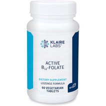 klaire Labs 클레어랩스 Active B12-Folate 60 tablets, 1개