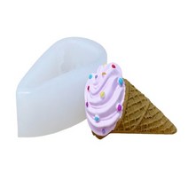 크런치 아이스크림 2D수제몰드 식품인증 (자체제작) 캔들 비누 석고방향제 만들기 실리콘틀
