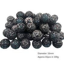 수족관 물고기 탱크 필터 미디어 활성탄 세라믹 링 생물 볼 무료 백 포함, 03 500g with Net Bag, [03] Black Bio Balls