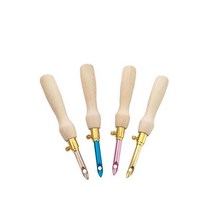 펀치 바늘 도구 자수 펜 직조 펠팅 공예 스레더 나무 손잡이 바느질 액세서리, [06] 4PCS