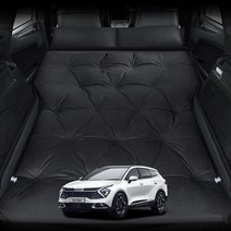 크립톤 스포티지 NQ5 차박 에어매트 자동충전 캠핑 차량용 트렁크 매트 차량 용품 악세사리, 2인용 블랙