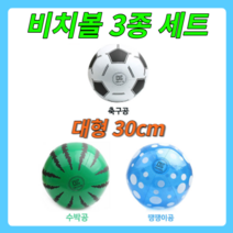 로이윙 30cm 물놀이 비치볼 3종 세트, 30cm 3종