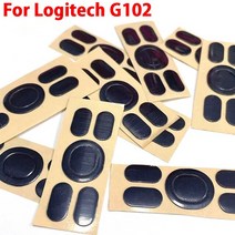 로지텍 G102 무선 마우스 화이트 블랙 미끄럼 방지 스티커 용 피트 스케이트 패드 1 세트 판매, 01 G102_02 3set