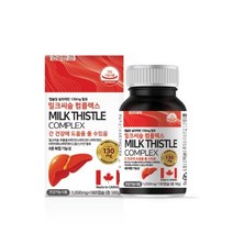 힐링팩토리 밀크씨슬 컴플렉스 간 영양제 실리마린 1 000mg, 180정, 6개