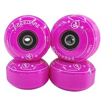 FREEDARE 스케이트보드 휠 52mm 베어링 및 스페이서 설치 (블루 4팩) 1299144, purple