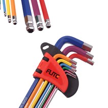 칼라 육각렌치 9종 대 볼렌치 볼타입 렌찌 L랜찌