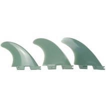 PERFORMER 쿼드 리어 핀 서핑 보드 핀 블랙 & 그린, 3Pcs dark green