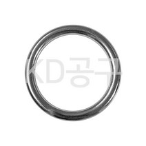 기타 스텐 라운드링 5mm 스테인레스 용접 고리 O 오링 원형 공예용 가죽 끈 케이디공구 KD09, 1개, 내경 40mm