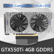 gtx550ti 그래픽 카드 4gb 128bit gddr5 nvidia 컴퓨터 게임 비디오 카드 pci-express 2.0 hdmi 냉각 팬 포함, 협력사, 4기가