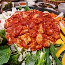 남이섬꼬꼬 양념철판닭갈비 19년 전통 당일배송 맛집, 1.2kg 양념 닭갈비(3인분+야채 기본구성)