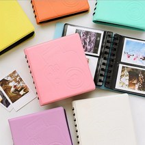68 Fujifilm Instax 폴라로이드 미니 스냅 샷 사진 앨범 미니 영화 7 s 8 25 50 s 90 instax Mini Polaroid Album 용 포켓 케이스|, 1개, 단일, 분홍색
