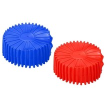 PATIKIL 8.9cm318인치 게이지용 보호 게이지 부츠 에어컨 유지 보수용 매니폴드 냉매 HVAC 압력 커버 2팩 레드 블루, 상세내용표시