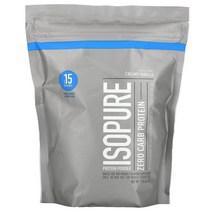 Isopure 제로 카브 프로틴 파우더 크림 바닐라 454g(1lb), 2병, 454g