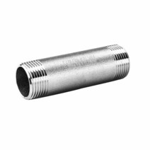 A5anty 1-1/4인치 NPT 수 x 긴 니플 스테인리스 스틸 304 단조 파이프 피팅 10.2cm(4인치) 길이 1000psi 127743, 1-1/4